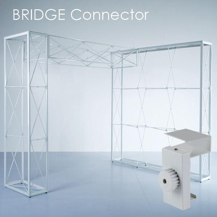 Výstavní rovná modulární nůžková konstrukce - bridge konektor