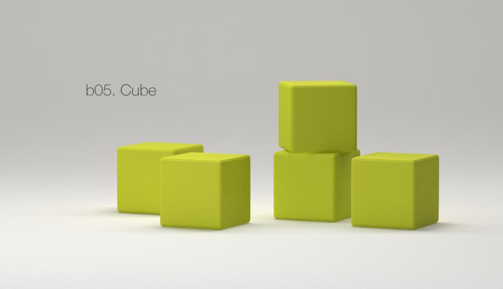 Prezentační stolička b05 Cube "Kostka"