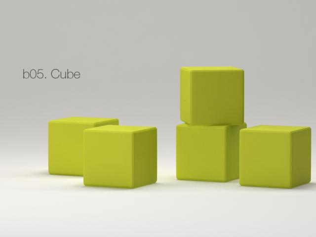Prezentační stolička b05 Cube "Kostka" s tiskem