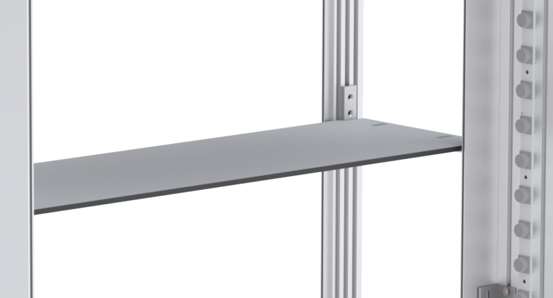 Reklamní stolek ONE je přenosný prezentační stolek s předním LED podsvíceným panelem a jednou policí