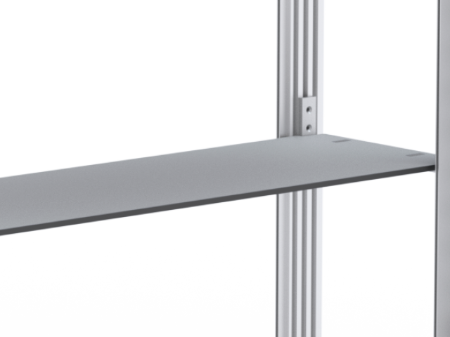 Reklamní stolek ONE je přenosný prezentační stolek s předním LED podsvíceným panelem a jednou policí