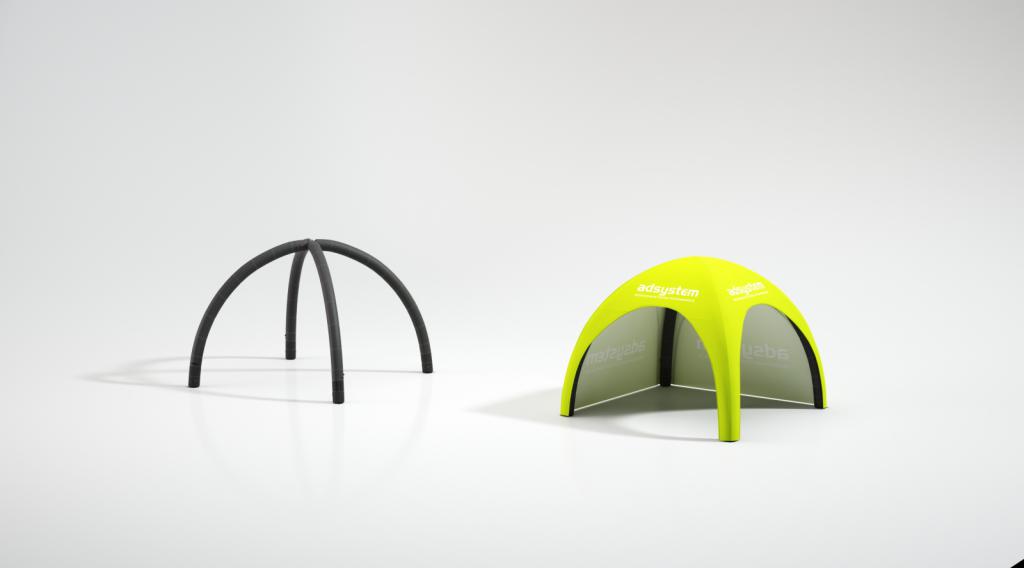 Nafukovací prezentační stan Air Tent Premium 3 x 3m s potiskem, konstrukce