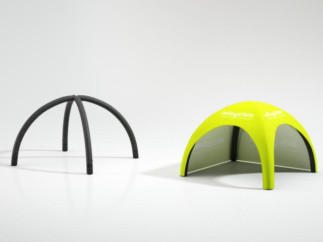 Nafukovací prezentační stan Air Tent Premium 4 x 4m s potiskem, konstrukce