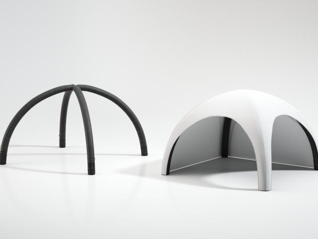 Nafukovací prezentační stan Air Tent Premium 5 x 5m bez potisku, konstrukce