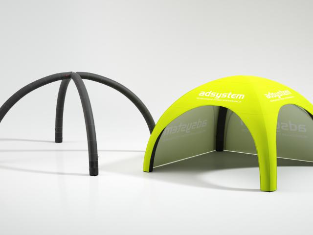 Nafukovací prezentační stan Air Tent Premium 6 x 6m s potiskem, konstrukce