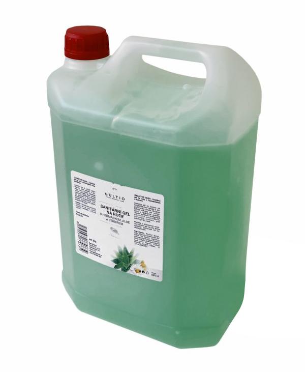 Gel na ruce se stříbrnými ionty, heřmánkem a aloe působí antimikrobiálně. Obsahuje 61,3 % denaturovaného alkoholu