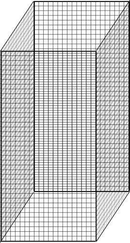 Variant kvádr ze sítí 100 x 200 cm