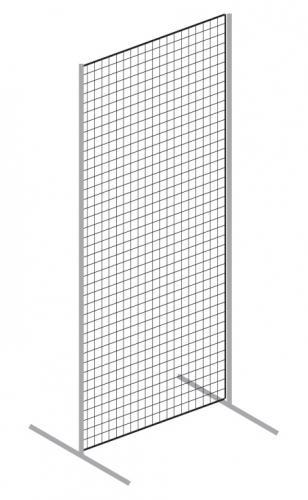 Výstavní a prodejní stojany Variant se sítí 100 x 200 cm - na výšku