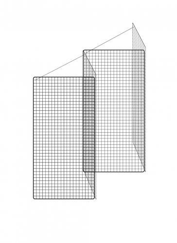 Variant ze sítí 100 x 200 cm - Paravan