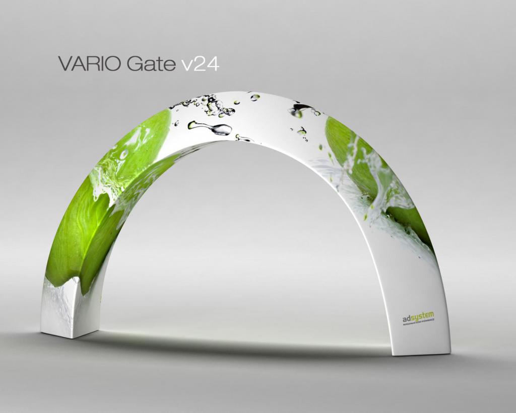 Reklamní poutač ve tvaru brány VARIO Gate V24